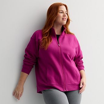 Plus Size Tek Gear® Ultrasoft Fleece Full-Zip Mock Neck Jacket