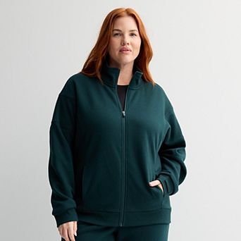 Plus Size Tek Gear® Ultrasoft Fleece Full-Zip Mock Neck Jacket