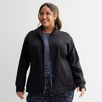 Plus Size Tek Gear® Ultrasoft Fleece Full-Zip Mock Neck Jacket