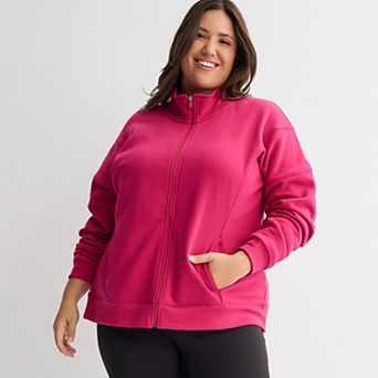 Plus Size Tek Gear® Ultrasoft Fleece Full-Zip Mock Neck Jacket