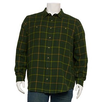 Big & Tall Sonoma Goods For Life® Long Sleeve Brushed Flannel Shirt