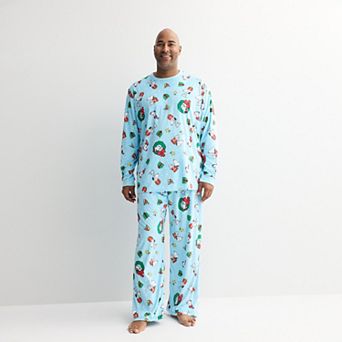 Big & Tall Jammies For Your Families® Peanuts Christmas 2 pc Pajama Top & Pajama Bottoms Set
