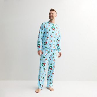 Men's Jammies For Your Families® Peanuts Christmas 2 pc Pajama Top & Pajama Bottoms Set