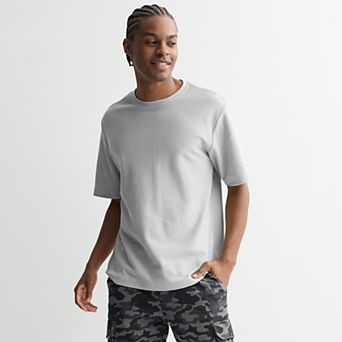 Men's Retrofit Short Sleeve Crewneck Textured Tee