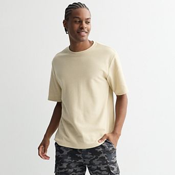 Men's Retrofit Short Sleeve Crewneck Textured Tee