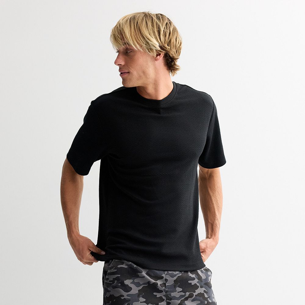 Regular Fit Back Layered Short Sleeve Tee