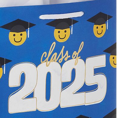Hallmark Year-Dated Graduation Gift Bag 9-in. Smiley Grad Class of 2025 with Tissue Paper
