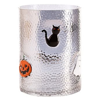 Textured Hurricane Candle Holder Table Decor