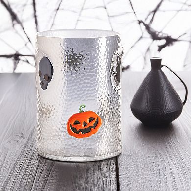 Textured Hurricane Candle Holder Table Decor