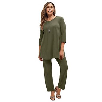 Jessica London Women's Plus Size 2 pc Stretch Knit Mega Swing Set