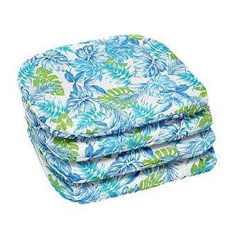 BrylaneHome Bh Outdoor Performance Set Of 4 Stacking Chair Pads