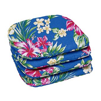 BrylaneHome Bh Outdoor Performance Set Of 4 Stacking Chair Pads