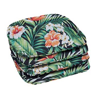 BrylaneHome Bh Outdoor Performance Set Of 4 Stacking Chair Pads