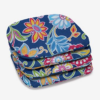 BrylaneHome Bh Outdoor Performance Set Of 4 Stacking Chair Pads