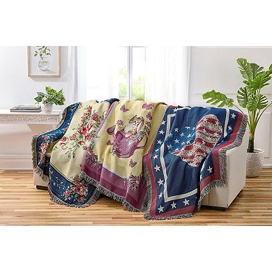 BrylaneHome Jacquard Tapestry Blanket