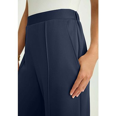 Jessica London Women's Plus Size Perfectease Wide Leg Pant