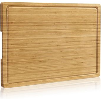 Cutting Board for Kitchen, Wooden Butcher Block for Meat and Vegetables
