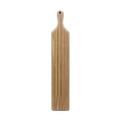Parisloft Long Narrow Wood Tray, Farmhouse Wood Display Tray, White, 23.6"L