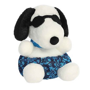Aurora Mini White Peanuts Palm Pals 5" Surfer Snoopy Adorable Stuffed Animal