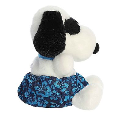Aurora Mini White Peanuts Palm Pals 5" Surfer Snoopy Adorable Stuffed Animal