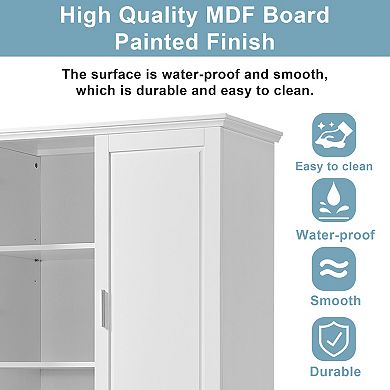 Merax Tall Bathroom Storage Cabinet