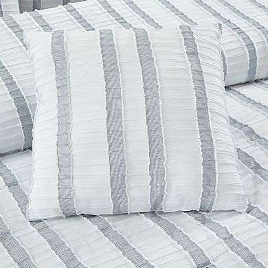 Modern Threads Bianca 5-Piece Jacquard Comforter Set with Decorative Throw Pillows