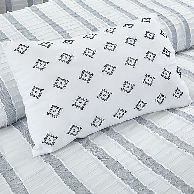 Modern Threads Bianca 5-Piece Jacquard Comforter Set with Decorative Throw Pillows