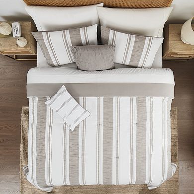 Modern Threads Lonnie 5-Piece Jacquard Comforter Set with Decorative Throw Pillows