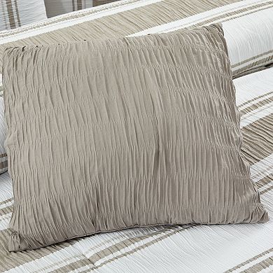 Modern Threads Lonnie 5-Piece Jacquard Comforter Set with Decorative Throw Pillows