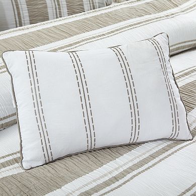 Modern Threads Lonnie 5-Piece Jacquard Comforter Set with Decorative Throw Pillows