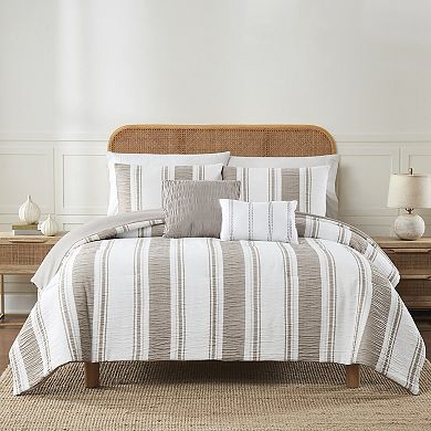 Modern Threads Lonnie 5-Piece Jacquard Comforter Set with Decorative Throw Pillows
