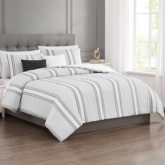Modern Threads Kira 5 pc Jacquard Comforter Set with Decorative Throw Pillows
