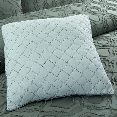 Modern Threads 5-Piece Jacquard Comforter Set with Decorative Throw Pillows