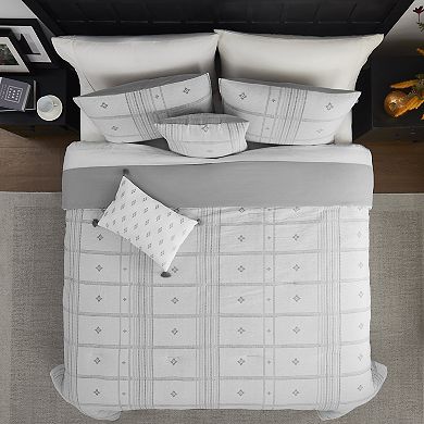 Modern Threads Elena 5-Piece Jacquard Comforter Set with Decorative Throw Pillows