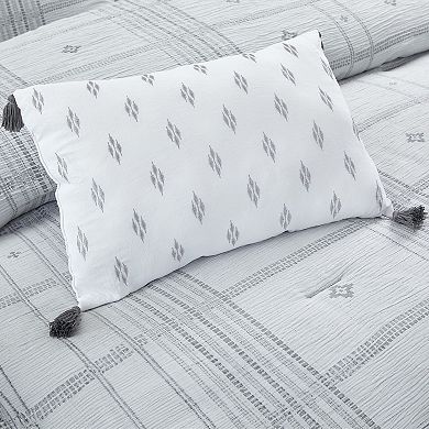Modern Threads Elena 5-Piece Jacquard Comforter Set with Decorative Throw Pillows