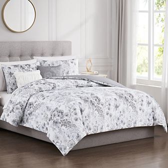 Modern Threads Giverny 5 pc Printed Comforter Set with Decorative Throw Pillows