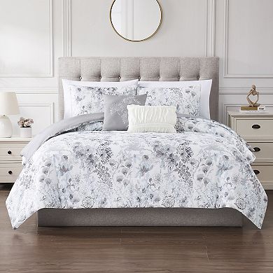 Modern Threads Giverny 5-Piece Printed Comforter Set with Decorative Throw Pillows