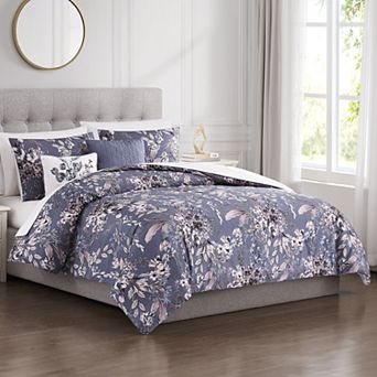 Modern Threads Thea 5 pc Printed Comforter Set with Decorative Throw Pillows