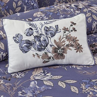 Modern Threads Thea 5-Piece Printed Comforter Set with Decorative Throw Pillows