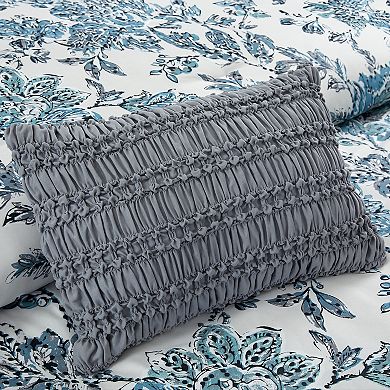 Modern Threads Athenas 5-Piece Printed Comforter Set with Decorative Throw Pillows