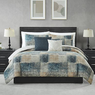 Modern Threads Bainbridge 5-Piece Printed Comforter Set with Decorative Throw Pillows