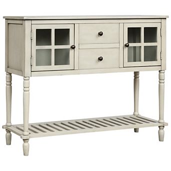 Merax Sideboard Console Table with Bottom Shelf