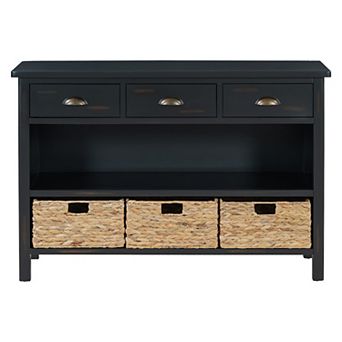 Merax Vintage Console Table with Drawers