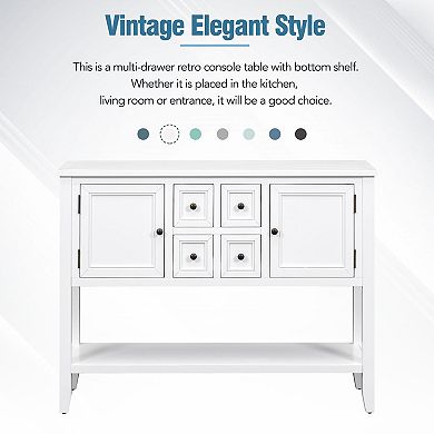 Merax Cambridge Series Ample Storage Vintage Console Table