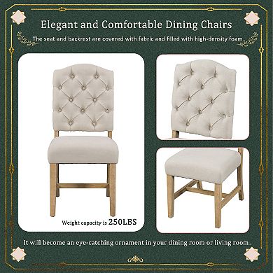 Merax Retro Style Dining Table Set with Extendable Table and 4 Upholstered Chairs