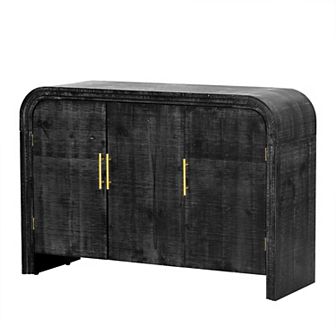 Merax Retro Minimalist Curved Sideboard