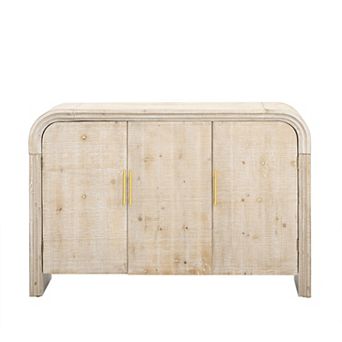 Merax Retro Minimalist Curved Sideboard