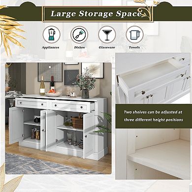 Merax Kitchen Sideboard Storage Buffet Cabinet
