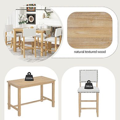 Merax 5-Piece Counter Height Dining Set