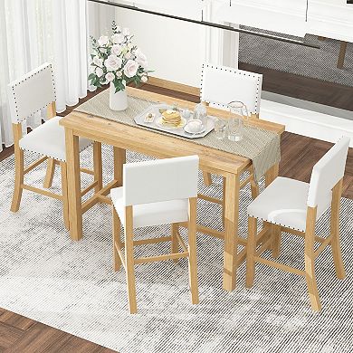 Merax 5-Piece Counter Height Dining Set